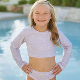 SS2026 The "Lily" Youth Cropped Rashguard Set