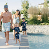 boys swim shorts, family matching, boardies