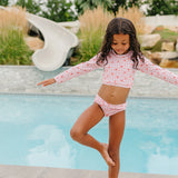 The "Gracie" Youth Cropped Rashguard Set