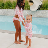 The "Gracie" Youth Cropped Rashguard Set