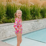 The "Maisie" Girls 2 Piece Rashguard Skirt Set
