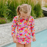 The "Maisie" Girls 2 Piece Rashguard Skirt Set