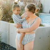 striped swimwear