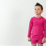 upf 50 kids hot pink rashguard