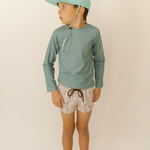 kids upf swimwear rashguard and waterproof hat