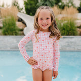 The "Gracie" Ruffle Rashguard Suit
