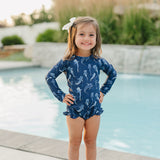 The "Hudson" Ruffle Rashguard Suit