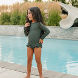 The "James" Ruffle Rashguard Suit