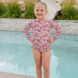 The "Poppy" Ruffle Rashguard Suit