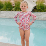 The "Poppy" Ruffle Rashguard Suit