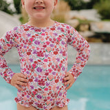 The "Poppy" Ruffle Rashguard Suit
