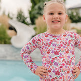 The "Poppy" Ruffle Rashguard Suit
