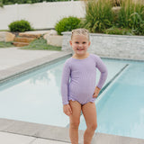 The "Violet" Ruffle Rashguard Suit