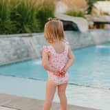 The "Gracie" Ruffle Shoulder One Piece