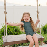 The "James" Ruffle Shoulder One Piece