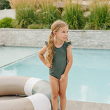 The "James" Ruffle Shoulder One Piece