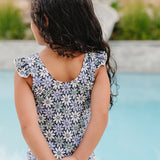 The "Lexie" Ruffle Shoulder One Piece