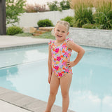 The "Maisie" Ruffle Shoulder One Piece