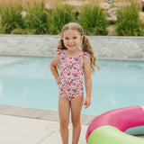 The "Poppy" Ruffle Shoulder One Piece