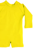 "Neon Yellow" Solid Ribbed Sunsuit