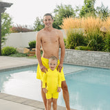 "Neon Yellow" Solid Ribbed Sunsuit