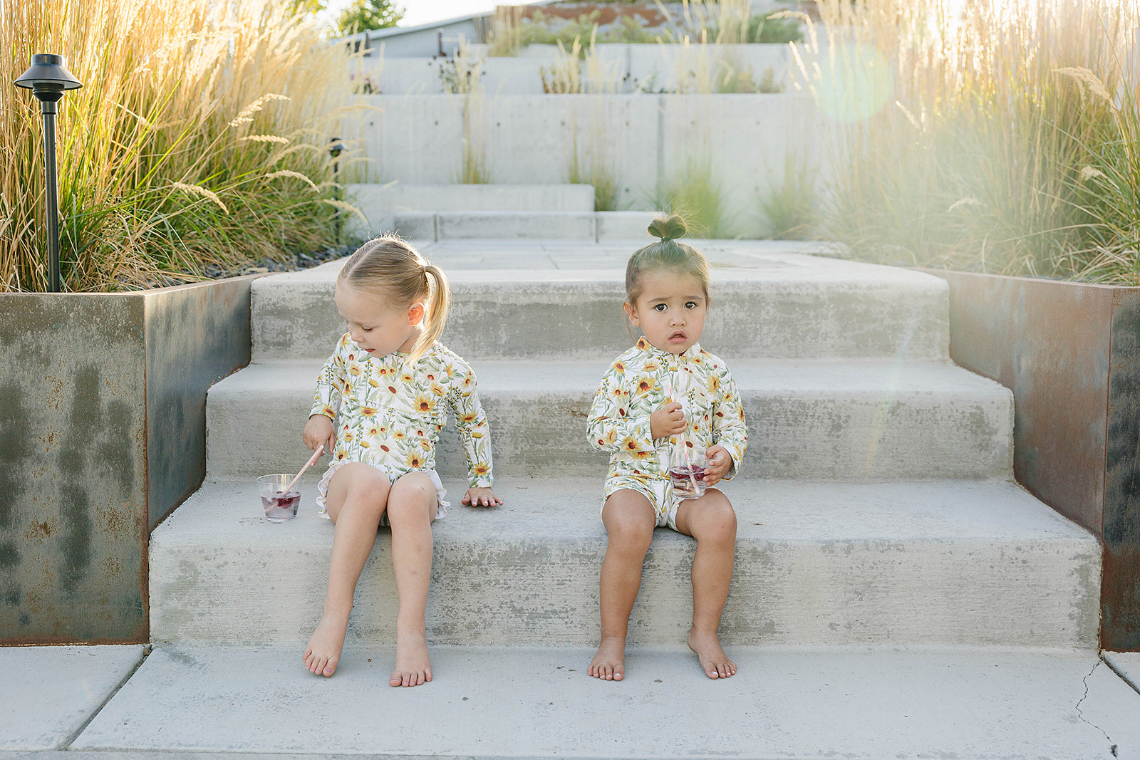 kids sunflower swimwear