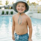 kids upf swimmer, kids swim trunks