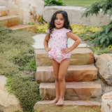 The "Gracie" Girls 2 Piece Twirl Rashguard Set