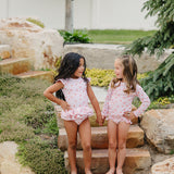 The "Gracie" Girls 2 Piece Twirl Rashguard Set