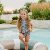 The "Lexie" Girls 2 Piece Twirl Rashguard Set