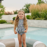 The "Lexie" Girls 2 Piece Twirl Rashguard Set