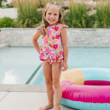 The "Maisie" Girls 2 Piece Twirl Rashguard Set