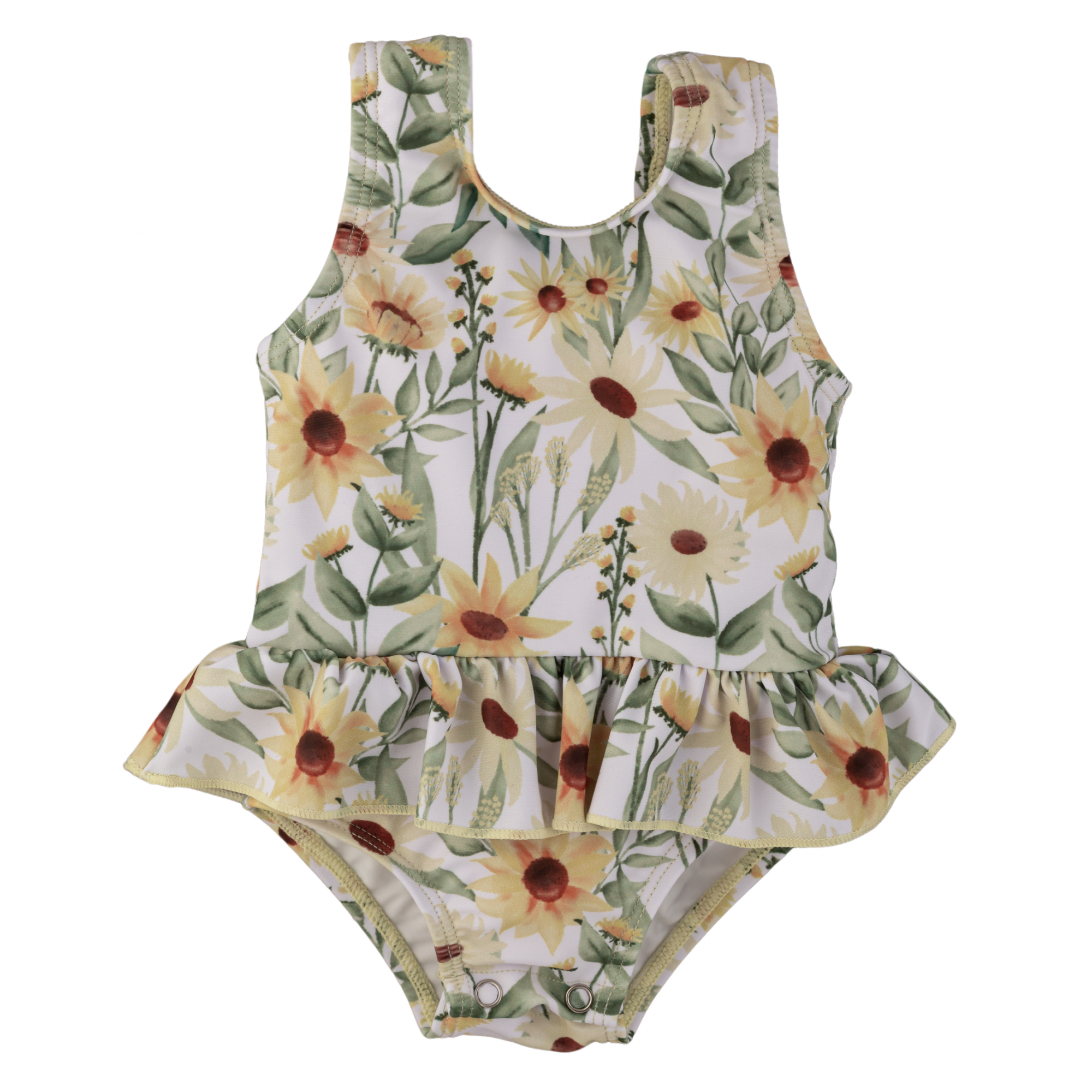 kids swimwear, sunflowers