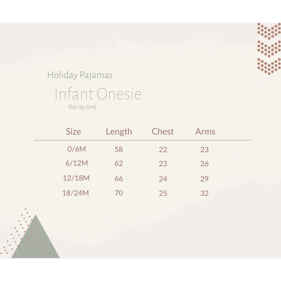 Infant Holiday Bamboo Onsie - Winter Berries