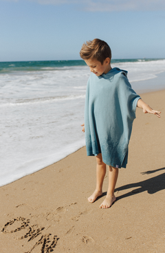waffle beach poncho towel